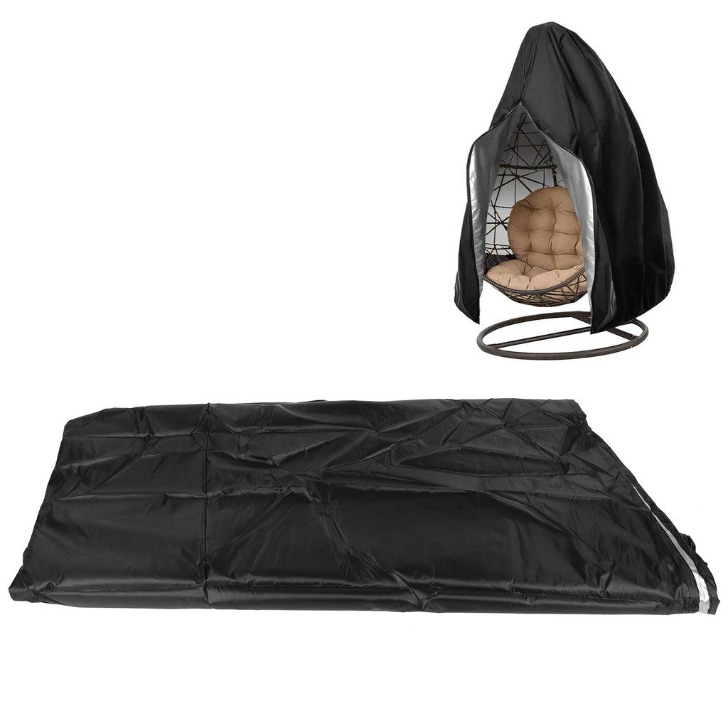 Outdoor Waterproof Garden Courtyard Hanging Swing Chair Cover Protector Black 230x200cm