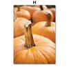 Autumn Lake Forest House Pumpkin Flower Landscape Wall Art Canvas Painting Fall Posters Prints Pictures for Living Room Decor