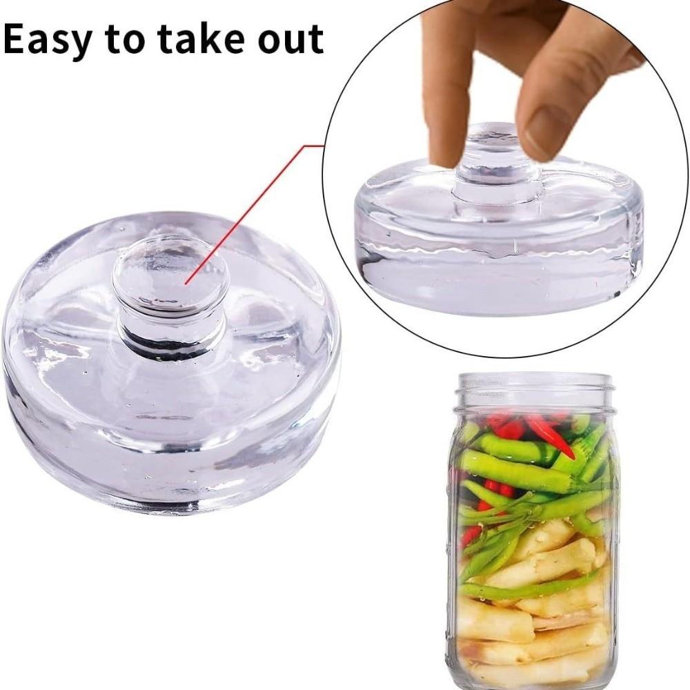 With Handle Heavy Fermenting Weights Fermented Wide Mouth Mason Jar Lid Kimchi Making
