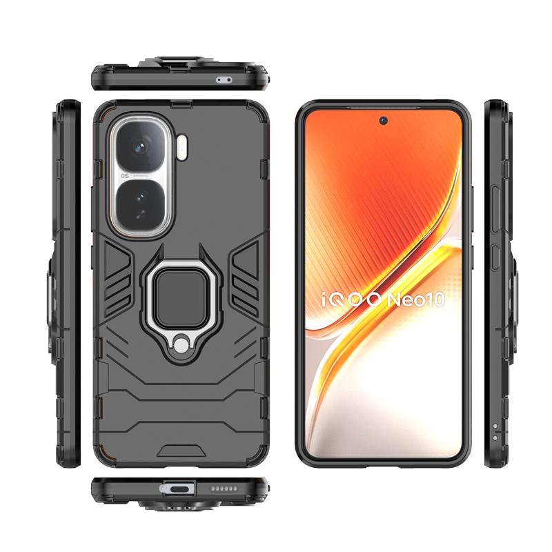 For Vivo iQOO Neo 10 Case Anti-knock Armor Magnetic Suction Stand Full Back Cover Vivo iQOO Neo 10 Case For Vivo iQOO Neo 10 Pro