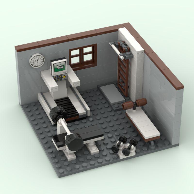 Street View Corner Room Bar Kitchen Scene Diy Assembly Holiday Gift Ornament Building Block