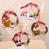 Cute Christmas Xmas Wreath DIY Santa Hanging Ornaments Christmas Tree Accessories  Window Props