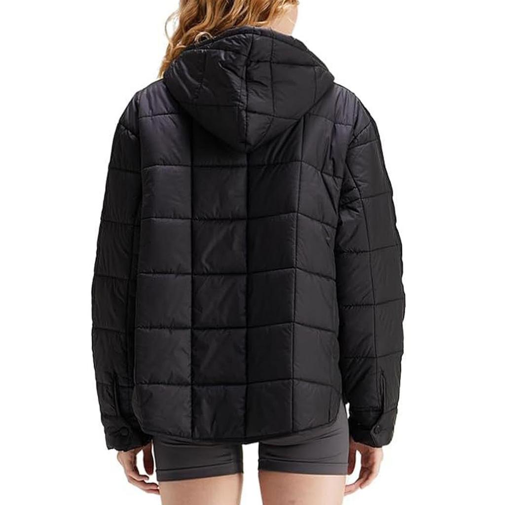 Women's Fashionable Fall/Winter Casual Hooded Jacket Solid Color Coat