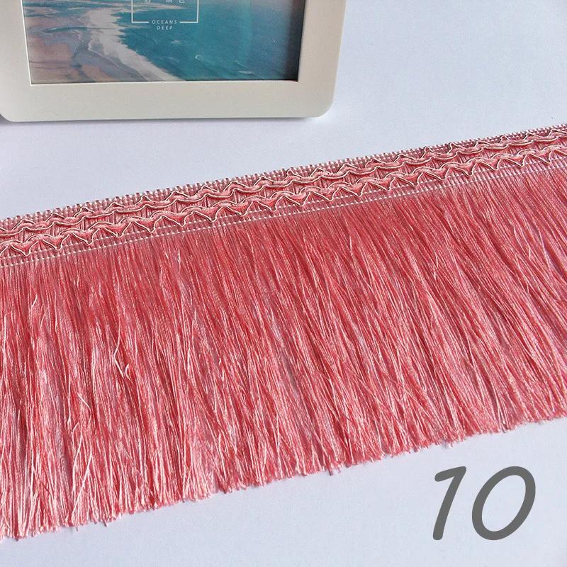 11.7M Braided Webbing Fringed Lace Boho Curtain Trim 16cm Width Polyester Tassel DIY Upholstery Decor European Trim Accessories