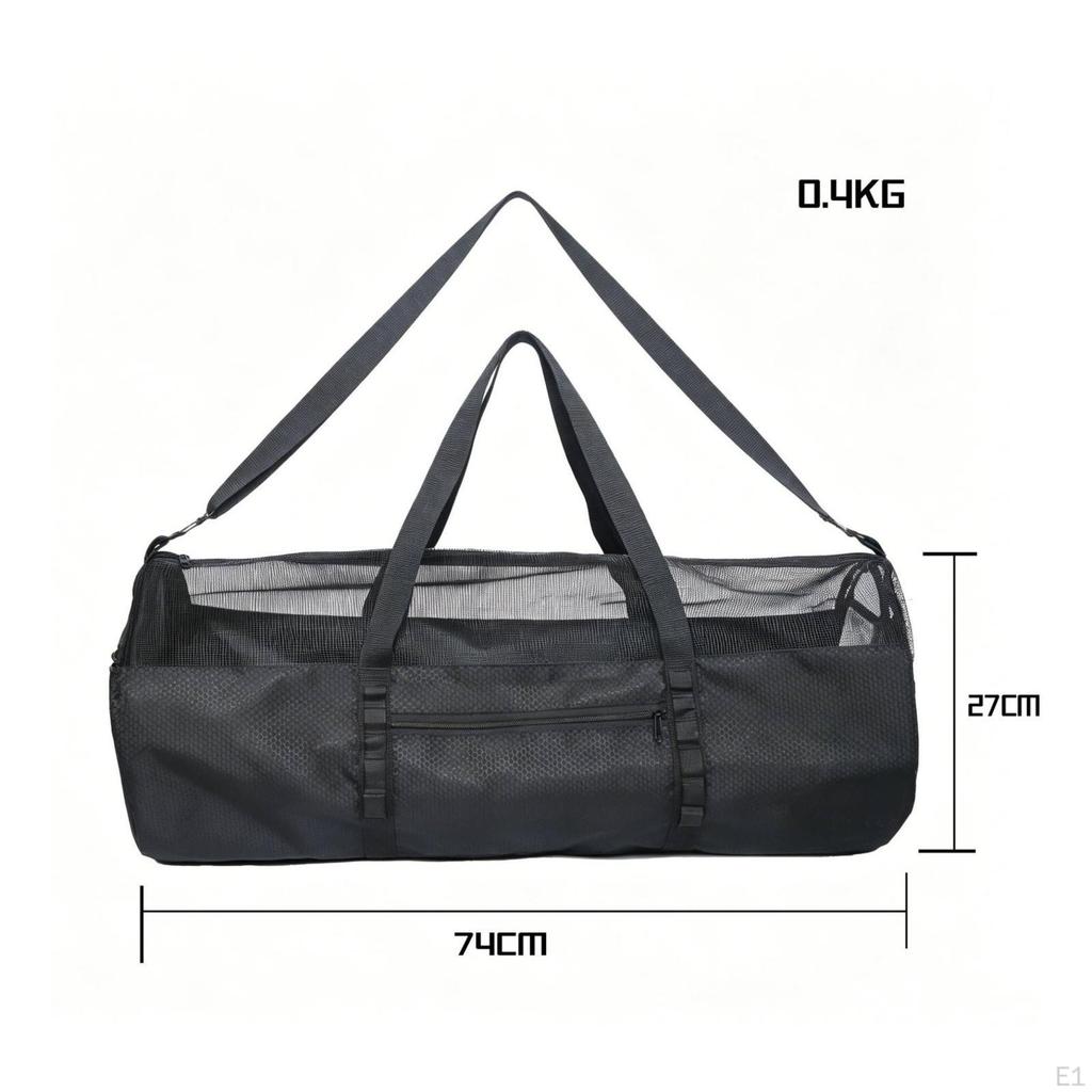 Mesh Duffel Bag Water- Storage with Cylindrical for Divers,