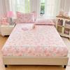 1pc Double Layer FIBER Fitted Sheet without Pillowcase or Insert Comfortable  for Bedroom Guest Room Hotel All Seasons