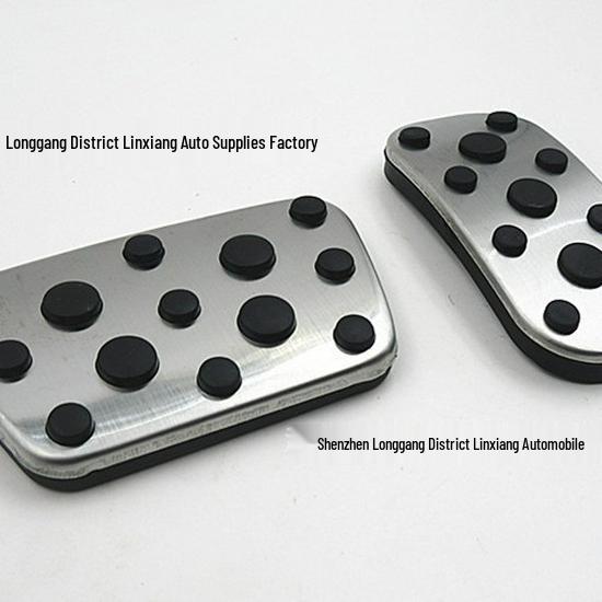 Passt für 08-18 Prado: Originalstil Edelstahl Anti-Rutsch Gas- und Bremspedale