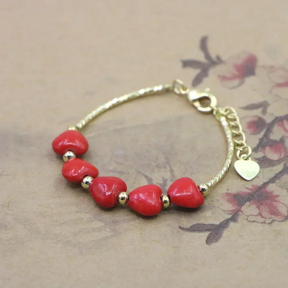 Charm Lovely Bracelet Baby Girls Lobster Clasp Natural Stone Bead Accessories Girls Yoga Christmas Wedding Gift Jewelry Fashion