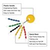 Float Stopper Connector Float Stops Fish Buoy Fishing Bobber Fishing Line Plug Float Space Beans