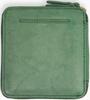 Creed SIBILLA Round Short Wallet, Cowhide Leather, Box-Shaped, with Coin Storage, Bifold, 335C090#60, Green