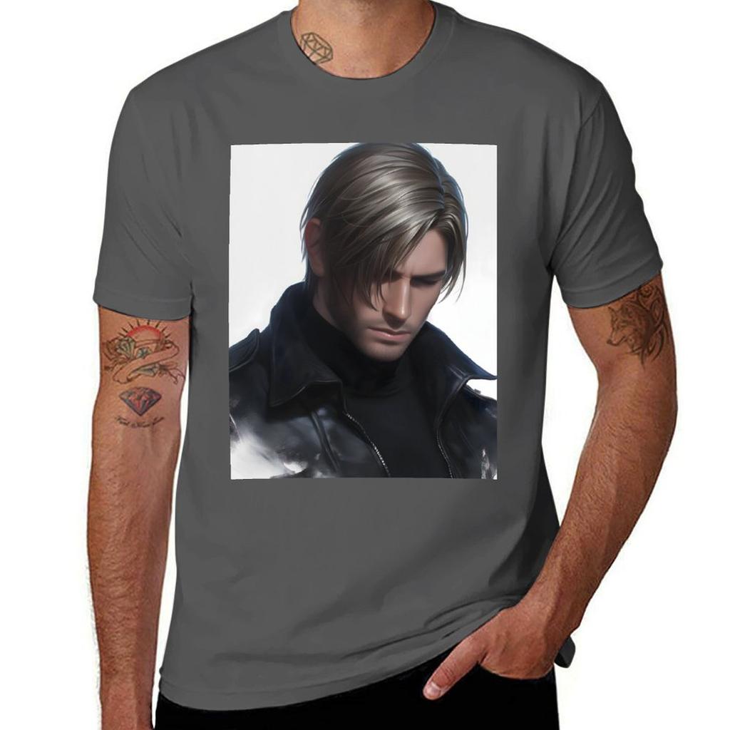 Leon Kennedy 6 Tshirt Casual Fashion Short Sleeve Cotton Tshirt