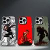 La Coque P-Predator Cool pour iPhone 11,12,13,14,15,16,17,Pro,Max,Plus,E,Air,Mini Étui de Téléphone IMD Noir Mat