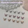 5Pcs Zircon Bow Nail Diamond Decoration Stereoscopic Nail Accessories Nail Painting Nail Salon Diy Nail Art