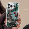 Paris Eiffel Tower Phone Case For IPhone 16 15 14 13 12 11 Pro Max X XR XSMAX 8 7 Plus Matte Shockproof Back Cover