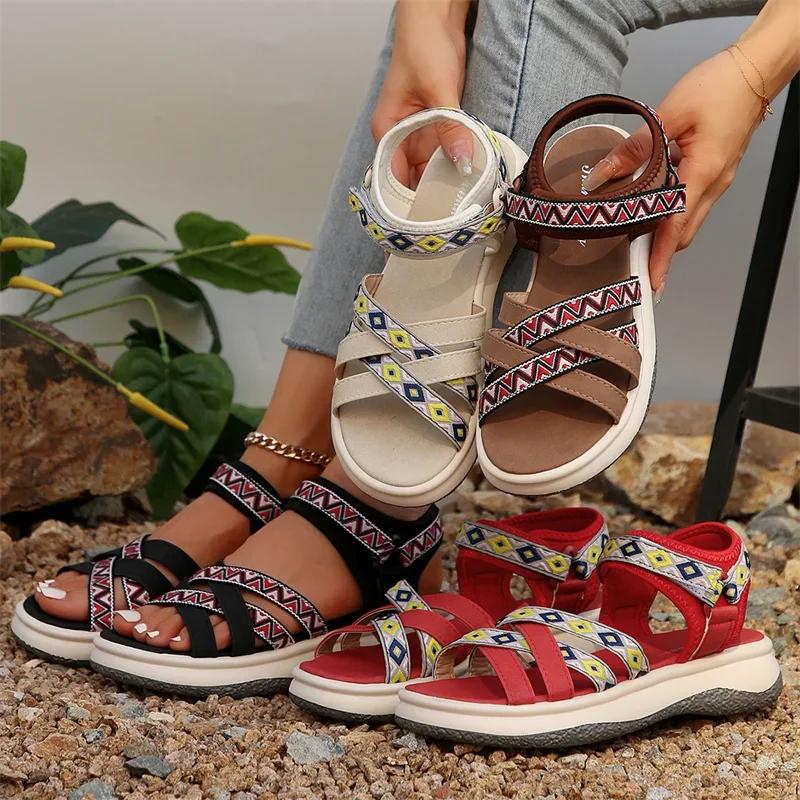 2025 Comfortable Hiking Athletic Sandals Arch Support Sports Outdoor Summer Beach Shoes Walking Casual