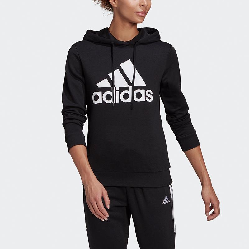 Adidas Neo Essentials Sports Hoodie Pullover Women Hoodie Black GM5514