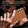 AZNS For Samsung Galaxy A57 5G Case Electroplating Carbon Fiber Texture PU + TPU Phone Cover