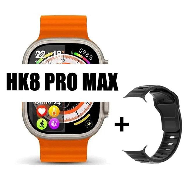 Ceas inteligent original Hk8 Pro Max, pentru bărbați, seria 8, 49 mm, 2,2 inci, cu reîmprospătare ridicată, ecran Rtae, Nfc Compass Game Smartwatch pentru Apple Iphone