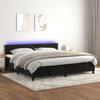 VidaXL Slat Bed Base with Mattress and LED, Upholstered Bed with Headboard, Double Bed, Adult Bedroom Bed, 3134545