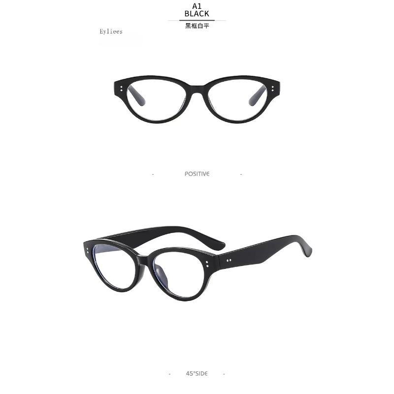 Ladies Near Sight Eyeglasses Fashion Cat Eye Frames Myopia Spectacles Anti-Blue Light Optical Grade Prescription Minus Eye Spectacles 0 To -4.0