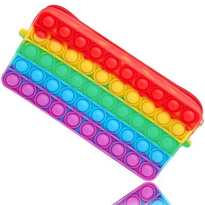 Bubble Pencil Case For Girls Cute Stationery Storage Bag Fidget Adhd Sensory Toys For Autism Juguetes Antiestres Ansiedad