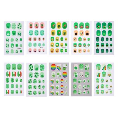 Autocollants Nail Art pour Enfants Imperméables Design Dessin Animé Faciles à Utiliser Conviviaux Multiples Styles Décalcomanies pour Ongles pour Enfants