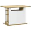 Centrale Keuken Eiland Tafel Met Groot Werkblad 4 Personen Dim. 110L X 70B X 75,5H Cm