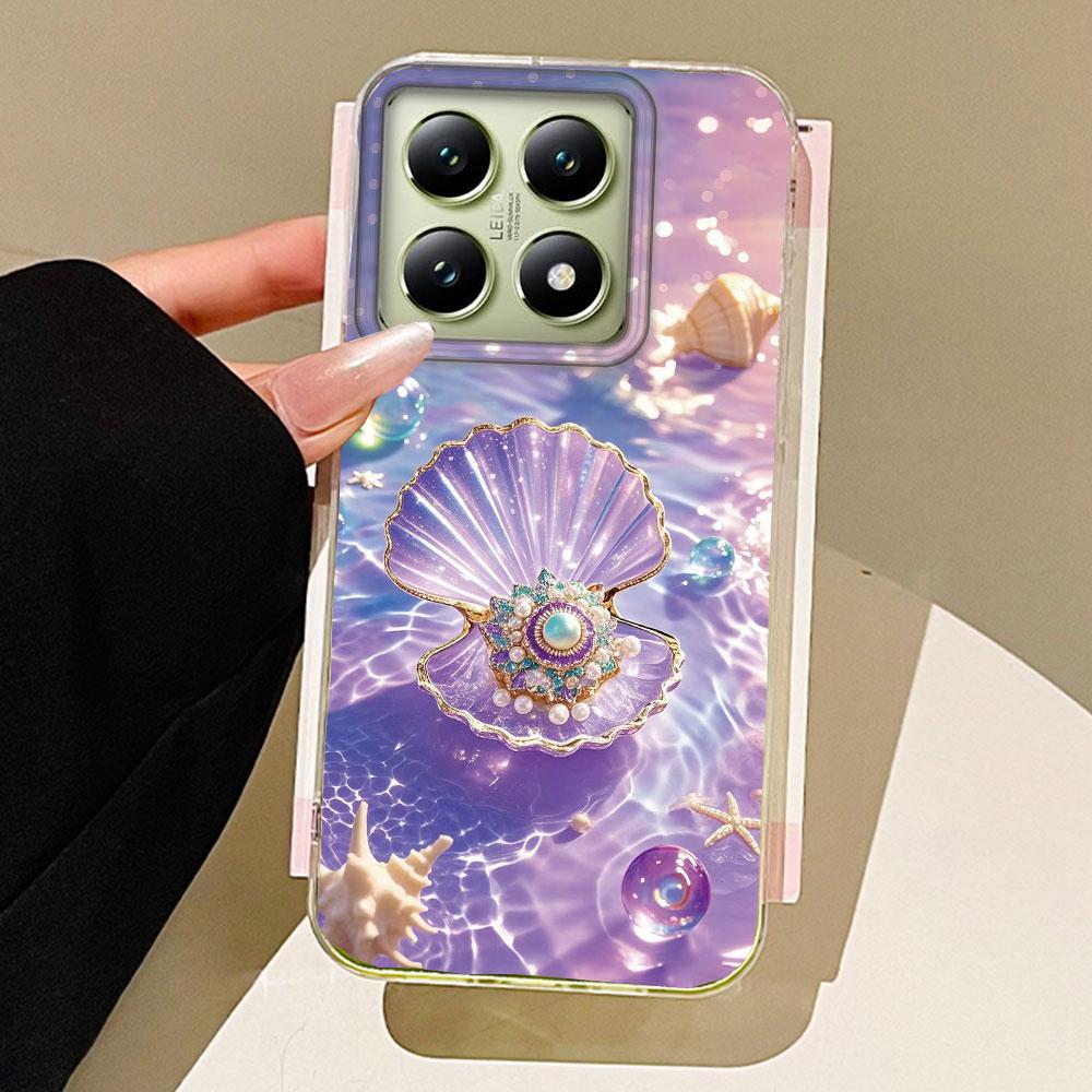 Ocean Pearl Shell Women Girls Phone Case for Xiaomi 13T 14T 11 Lite Poco X5 X7 M6 Pro X6 X3 Pro NFC C75 C71 C65 C61 M5S Cover