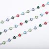 JMXD Personalized Titanium Steel Bracelet, Crystal Chain with Colorful Diamonds Inlay, Unique Design for Daily & Special Occasions