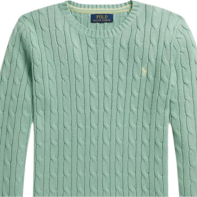 Polo Ralph Lauren Cotton Crew Neck Cable Knit Sweater Kids sweater 323702674-505