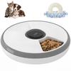 Automatic Cat Feeder Programmable Timer for Dry Wet Food Cat Food Dispenser with Ice Pack for 6 Meals