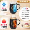 Day birthday stainless steel tumbler with birthday birthday airtight message card keeps warm and vacuum 350ml Father's gift, father's gift, handle,