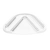 Under Cabinet Jar Opener Double U Shaped Grooves Effortless Under Counter Jar Cap Opener for Can Bottle Caps White
