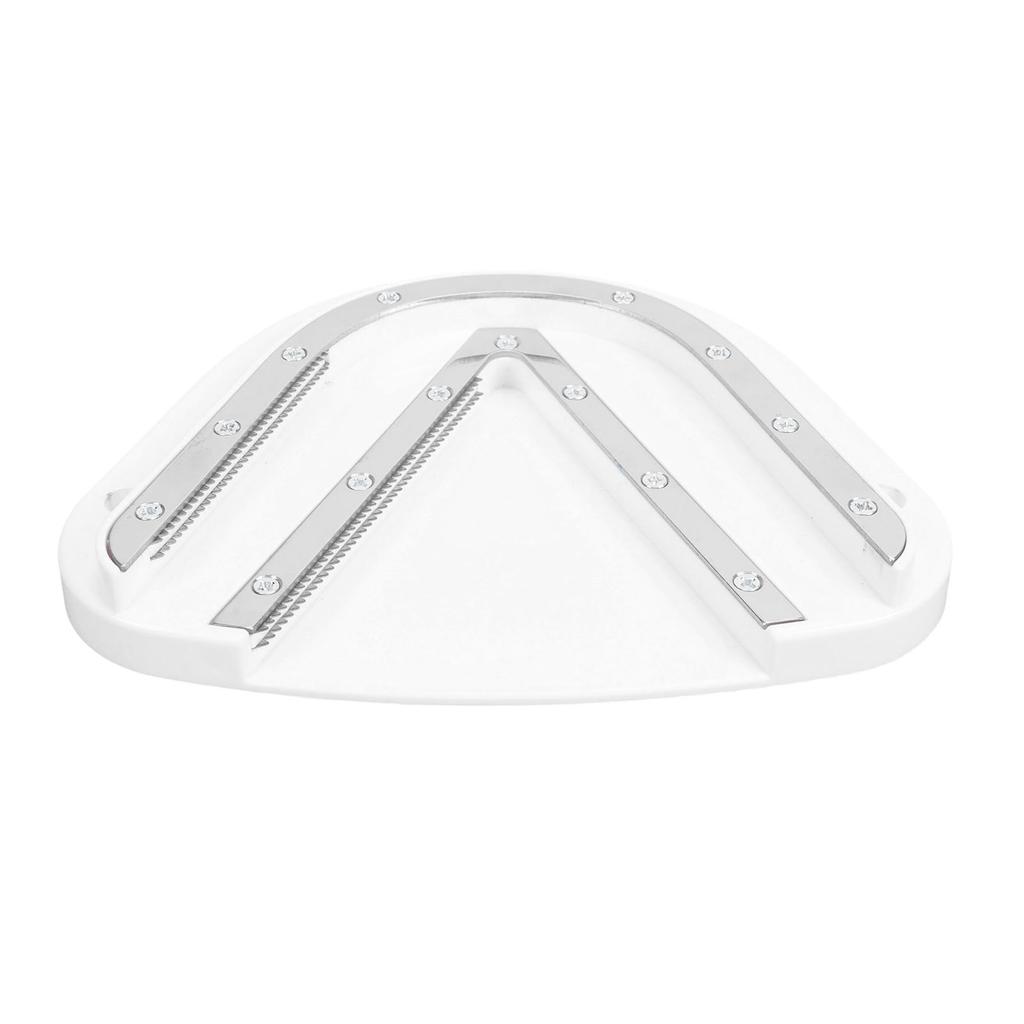 Under Cabinet Jar Opener Double U Shaped Grooves Effortless Under Counter Jar Cap Opener for Can Bottle Caps White
