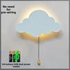 Cute Battery-Operated Floating Cloud Wall Lamp LED Nursery Decor Hanging Night Lights Wall Light for Nursery