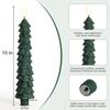 Christmas Tree Shaped Candles with Gold Powder Decorative Table Ornaments for Home Party New Year Xmas Festival Holiday Decoration