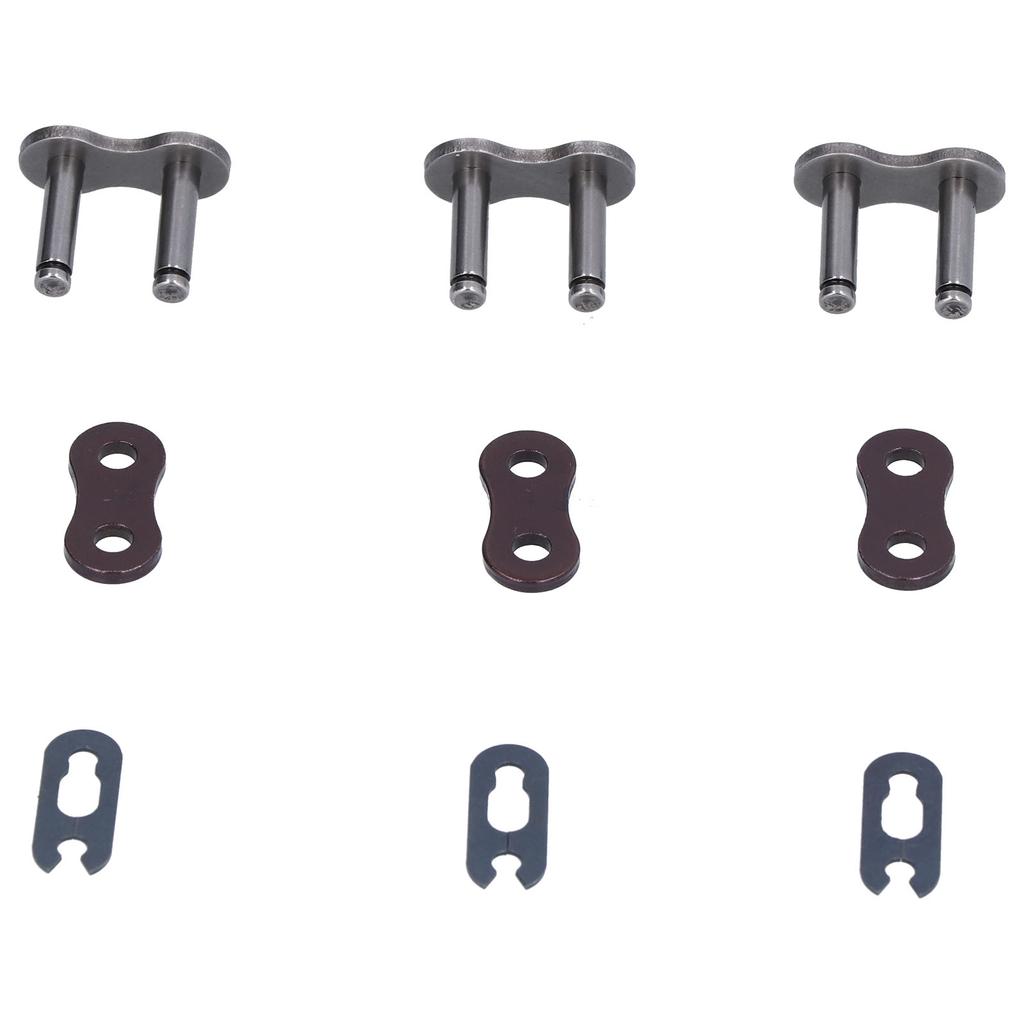 9pcs Chain Joint Connector Clip Steel Alloy for ATV Motorcycle Dirt Bike 530H Heavy Duty