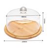 Cover Serving Tray Wooden Cake Stand with Lid Visible Cheese Board Dessert Display Food Dust