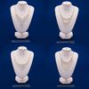 Light Luxury Bridal Jewelry Set High-End Crystal Diamond Jewelry Personalized Necklace Earrings Ring Bracelet Four-Piece Set Women