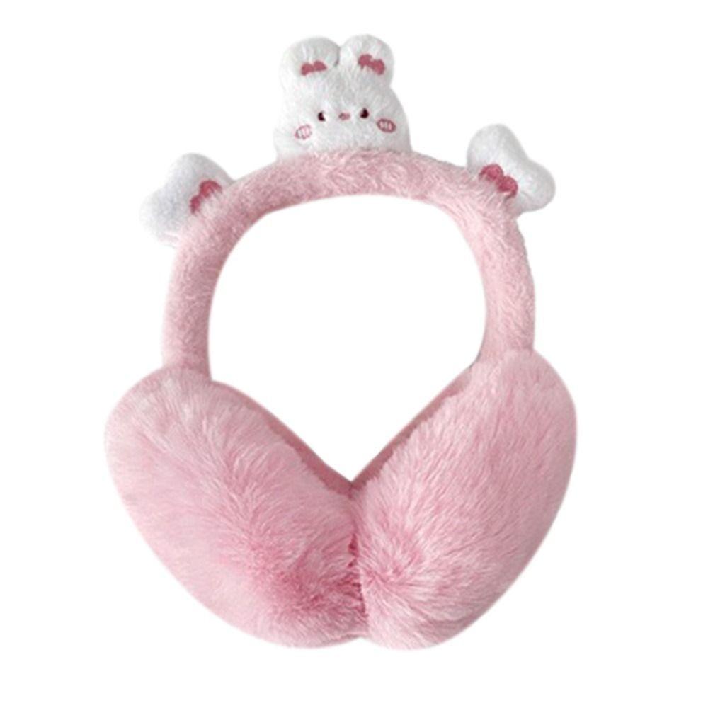 

Anti-Freeze Animal Plush Earmuffs Foldable Winter Earflaps Cute Ear Cover for Women Girls 03