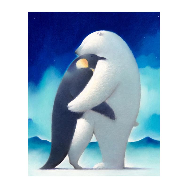 

5D Diy Алмазная картина Белый медведь и пингвин Алмазная вышивка Крестом Домашний декор Подарки ручной работы