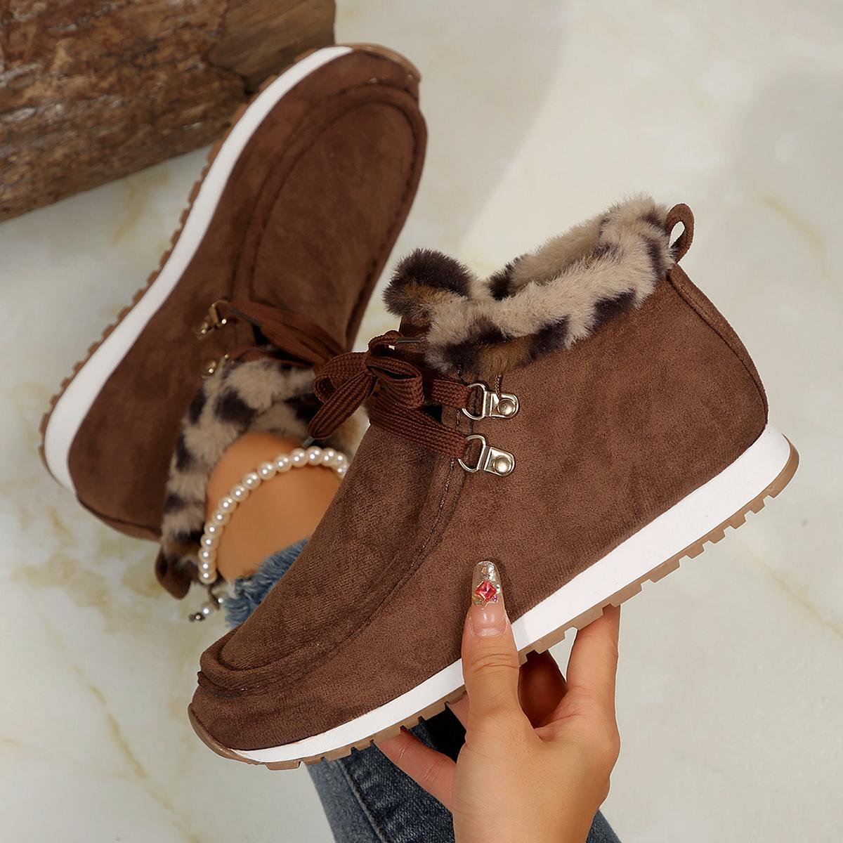 

Женские замшевые ботильоны, новые меховые зимние ботинки, трендовые туфли на плоской подошве, хлопковая обувь, теплые нескользящие кроссовки, зимние повседневные ботинки для ходьбы, женские 42
