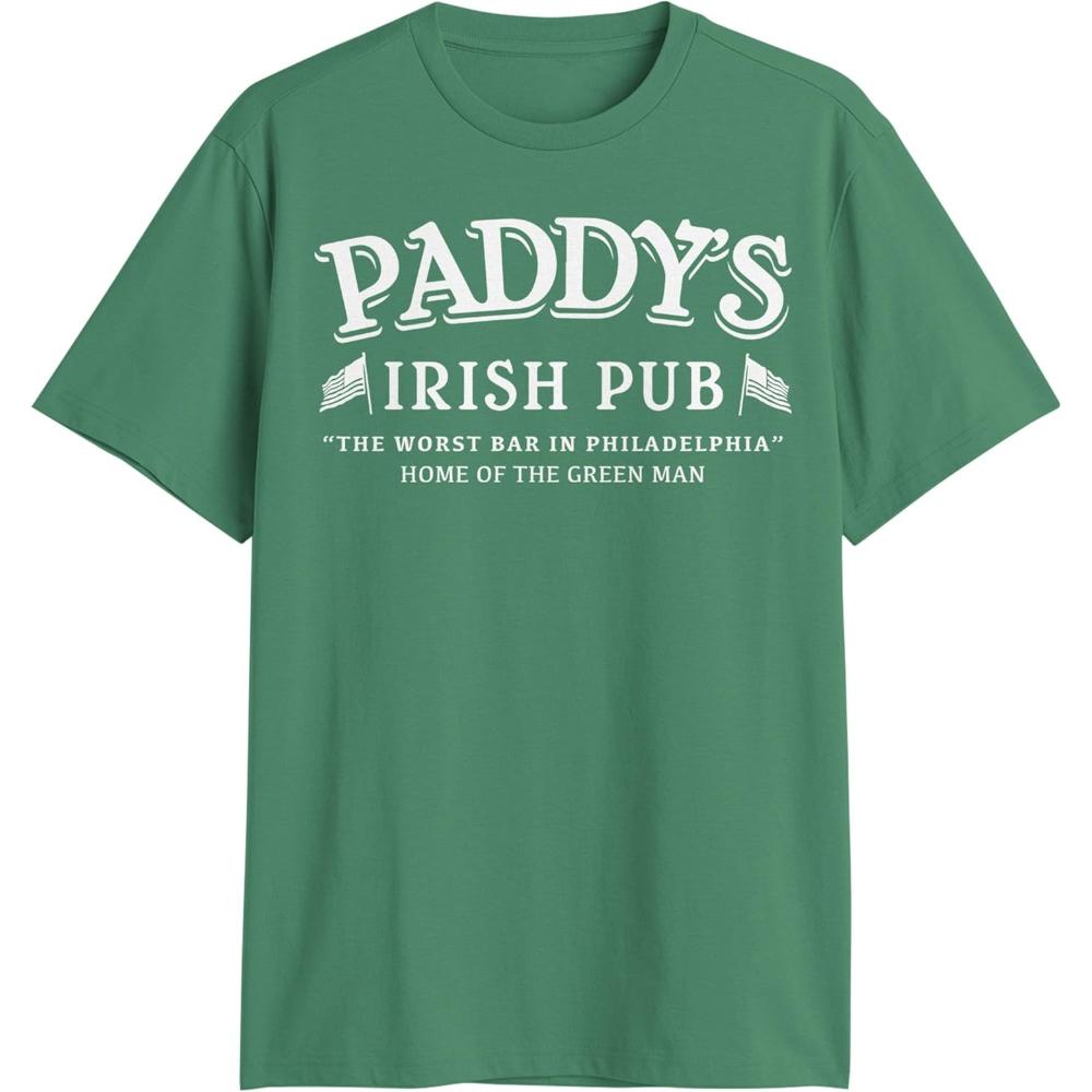 Its Always Sunny in Philadelphia Paddys Pub Unisex Erwachsenen T-Shirt Vintage Film Hohe Qualität Baumwolle Grafik T-Shirts Streetwear