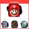 Super Mario Kids Insulated Lunch Bag Durable Oxford School Travel Picnic Bag
