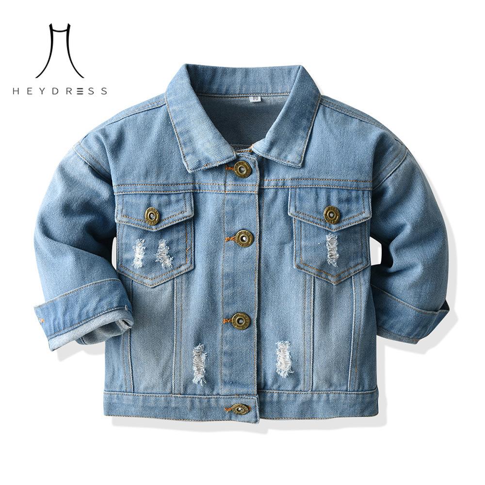 Korean-style Multi-color Tie-dye Short Denim Clothing New Children Lassel Long-sleeved Denim Jacket
