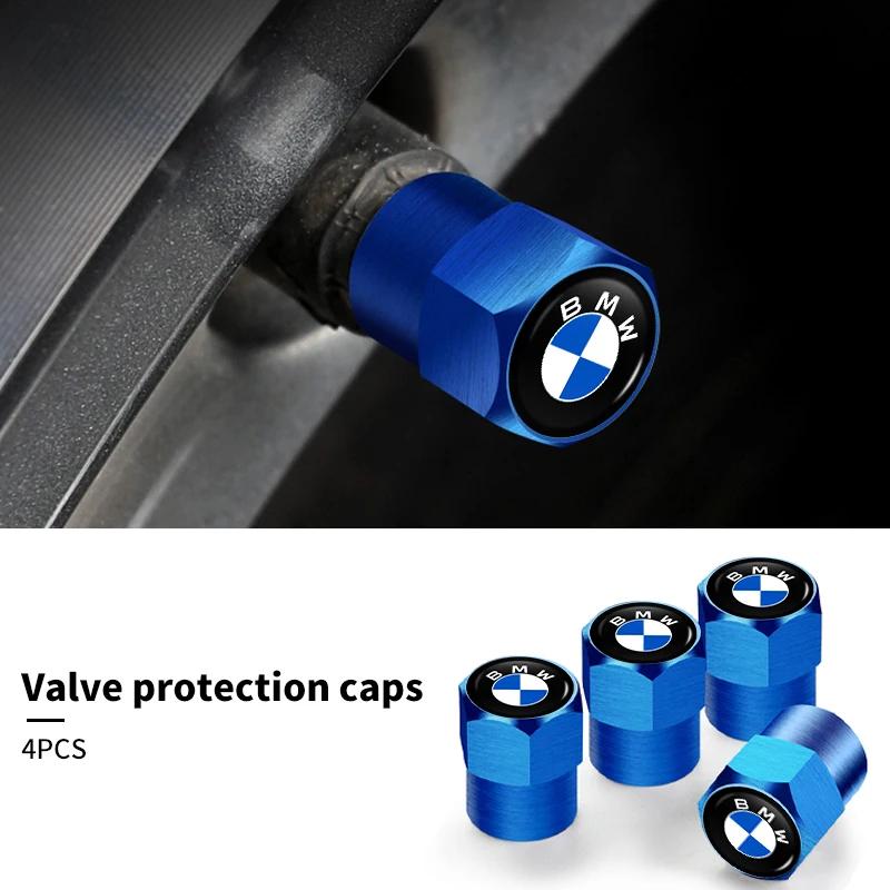 BABD1 For BMW New 4Pcs Car Wheel Tire Valve Caps Air Stem Covers Accessories For BMW E46 E90 E60 F10 E39 F30 E36 F20 E87 E90 E70 E91