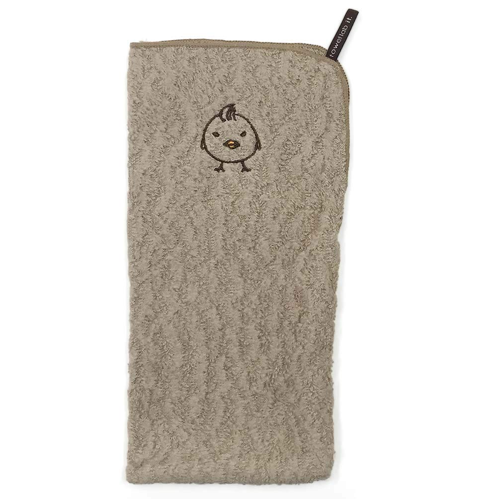 Imabari Towel Plastic Bottle Sand Bari-san 10-Color Pouch, 23x12cm,