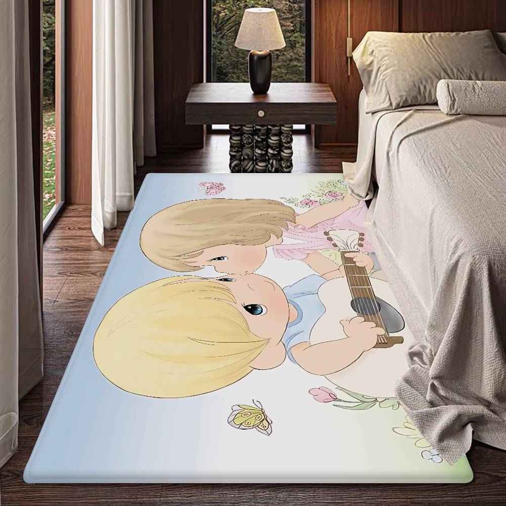 Precious Moments Cute Door Mat Kids Room Bedroom Decoration Balcony Anti-Slip Doormat Living Room Doormat Area Rug