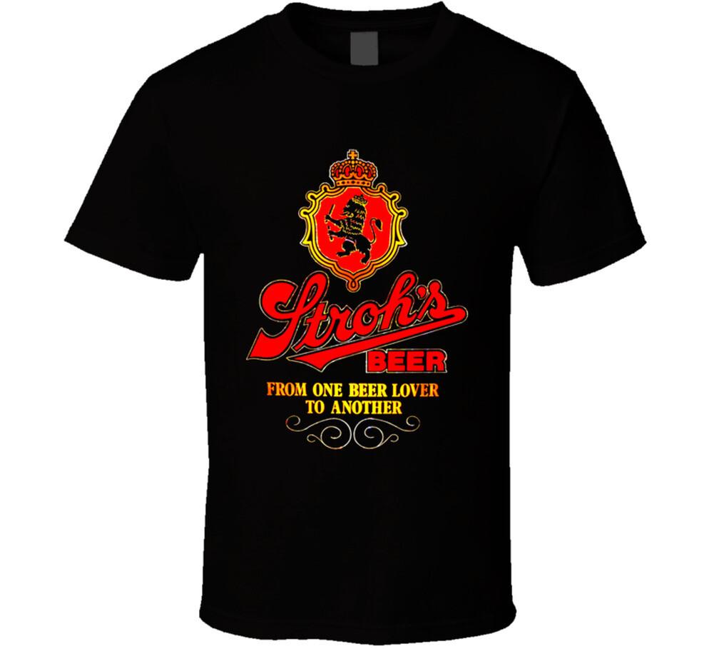 Strohs Beer T Shirt Mens Womens Tees Top L