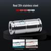 304 Stainless Steel PU L-Type Elbow Air Connector, Quick Connect PG Reducing, Sizes PV4-20.